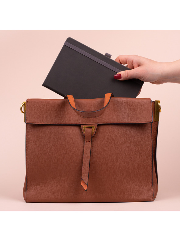 NOTIQUE NOTIQUE Poznámky sivé, linkované, 13 x 21 cm