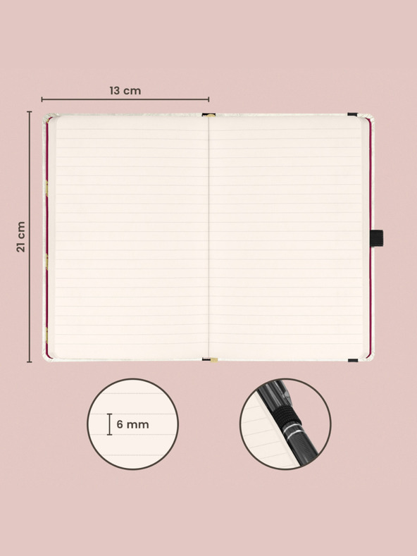 NOTIQUE NOTIQUE Poznámky Harry Potter, linajkované, 13 x 21 cm