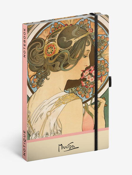 NOTIQUE NOTIQUE Zápisník Alfons Mucha - Petrichor, bodkovaný, 13 x 21 cm