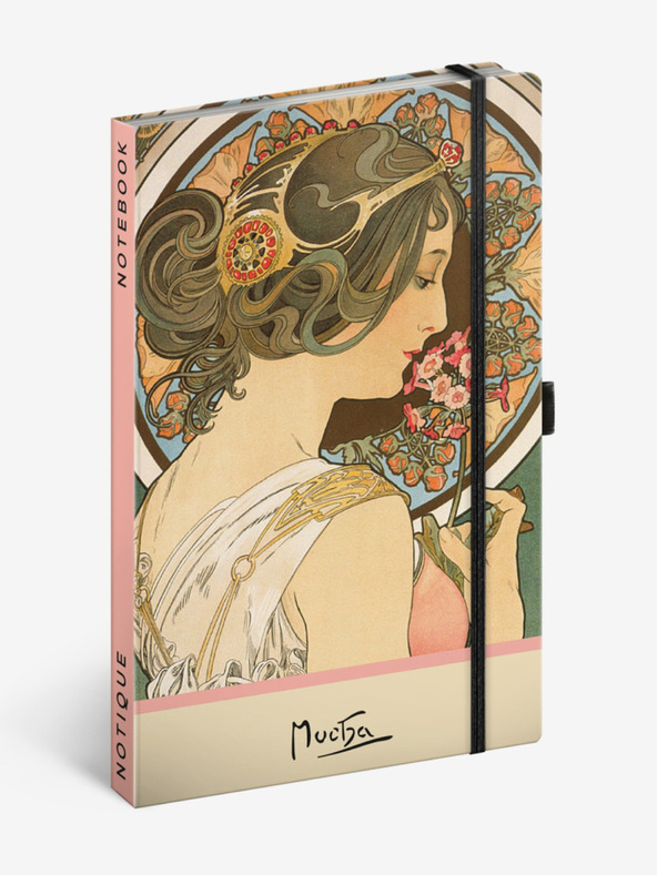 NOTIQUE NOTIQUE Zápisník Alfons Mucha - Petrichor, bodkovaný, 13 x 21 cm