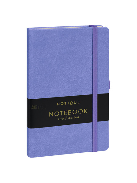 NOTIQUE NOTIQUE Notes Lila, bodkované, 13 x 21 cm