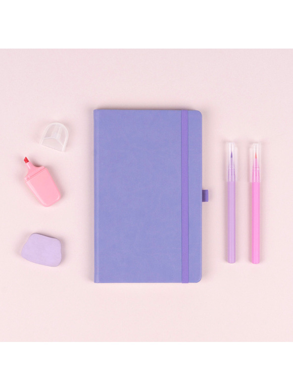 NOTIQUE NOTIQUE Notes Lila, bodkované, 13 x 21 cm