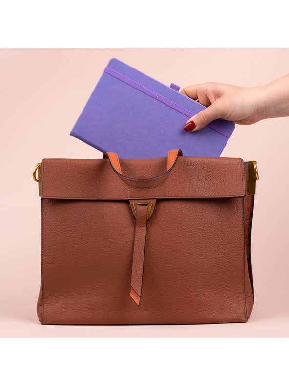 NOTIQUE NOTIQUE Notes Lila, bodkované, 13 x 21 cm