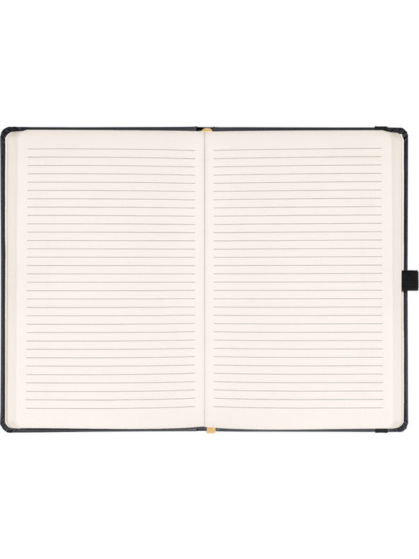 NOTIQUE NOTIQUE Notes Balacron, čierny, lemovaný, 15 x 21 cm