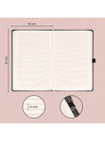 NOTIQUE NOTIQUE Notes Balacron, čierny, lemovaný, 15 x 21 cm