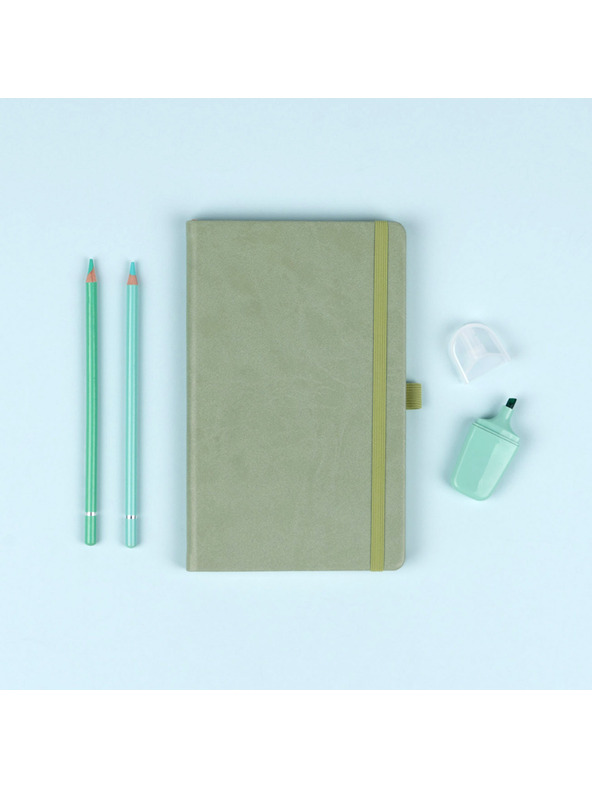 NOTIQUE NOTIQUE Notes Green, linkovaný, 13 x 21 cm