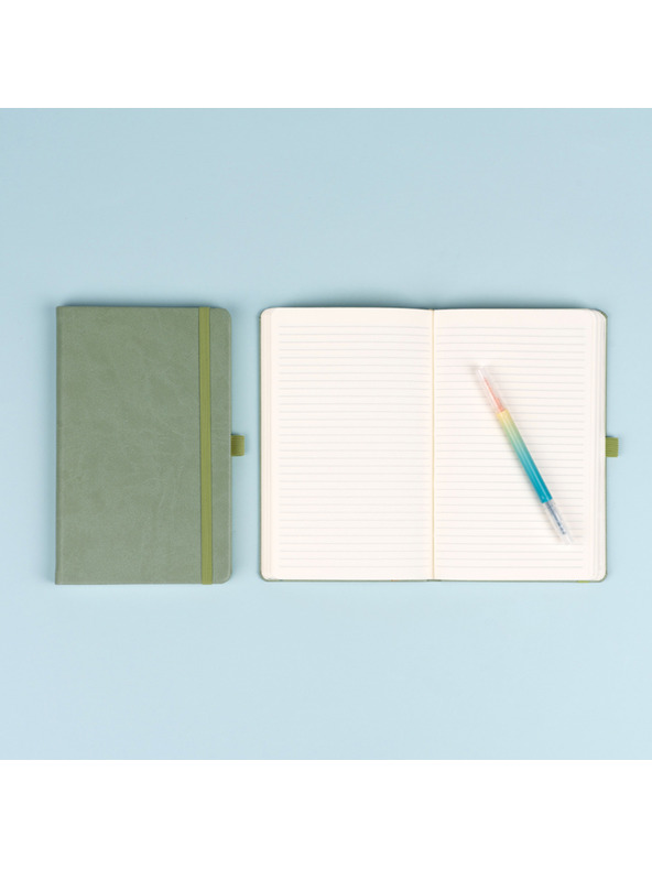 NOTIQUE NOTIQUE Notes Green, linkovaný, 13 x 21 cm