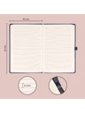 NOTIQUE NOTIQUE Notes Balacron, tmavomodrý, s podšívkou, 15 x 21 cm