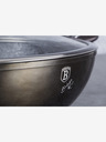 Berlingerhaus Panvica Wok s pokrievkou s mramorovým povrchom 30 cm Shiny Black Edition BERLINGERHAUS