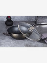 Berlingerhaus Panvica Wok s pokrievkou s mramorovým povrchom 30 cm Shiny Black Edition BERLINGERHAUS