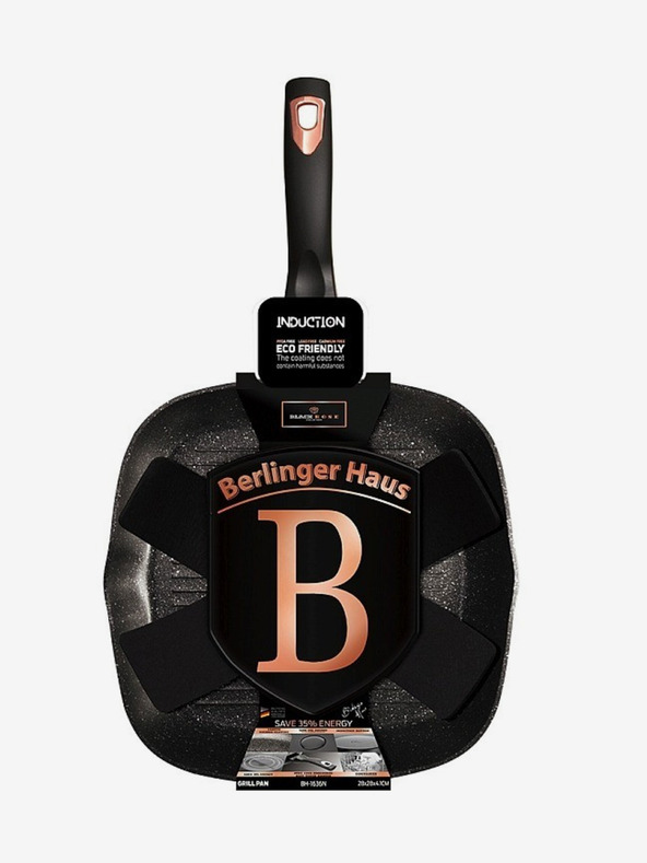 Berlingerhaus Grilovacia panvica s mramorovým povrchom BERLINGERHAUS Black Rose Collection (28 cm)