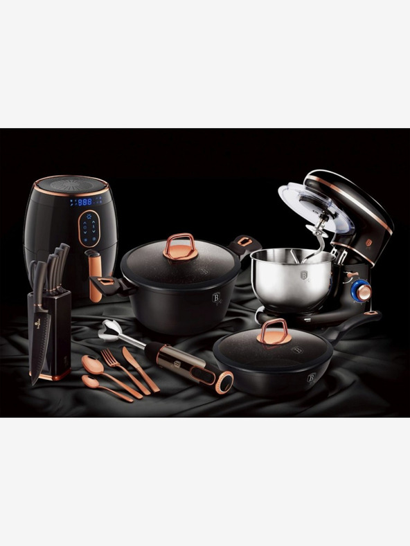 Berlingerhaus Panvica Wok s mramorovým povrchom BERLINGERHAUS Black Rose Collection (28 cm)