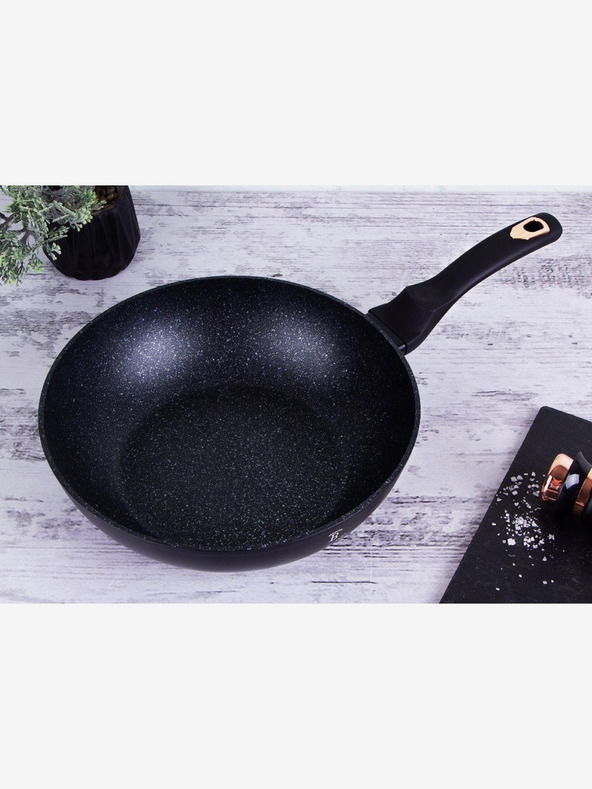 Berlingerhaus Panvica Wok s mramorovým povrchom BERLINGERHAUS Black Rose Collection (28 cm)