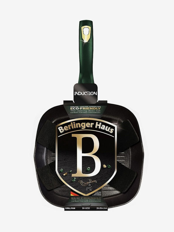 Berlingerhaus Grilovacia panvica s titánovým povrchom 28 cm Emerald Collection BERLINGERHAUS