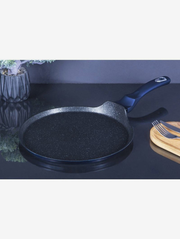 Berlingerhaus Panvica na palacinky s mramorovým povrchom 28 cm BERLINGERHAUS Metallic Line Aquamarine Edition