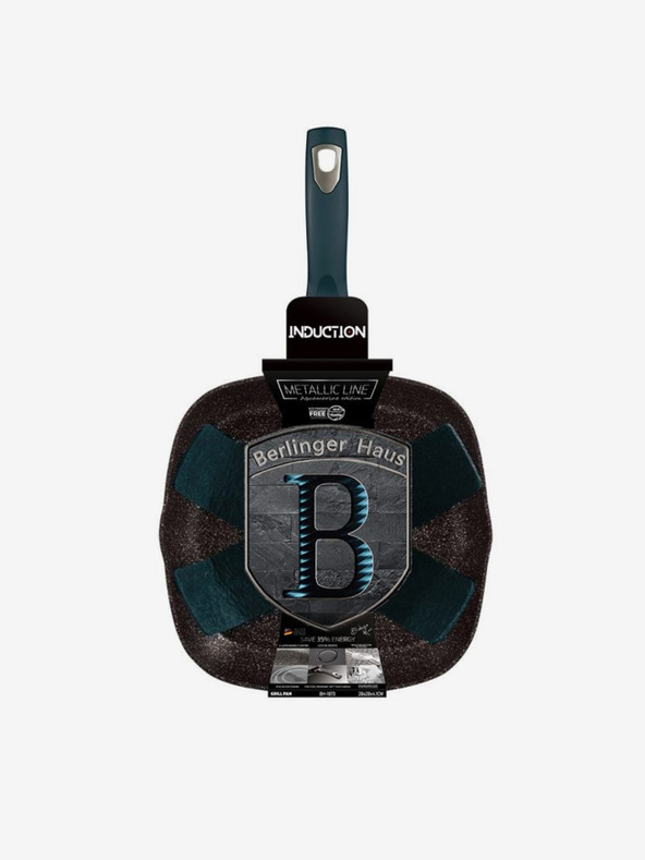 Berlingerhaus Grilovacia panvica s mramorovým povrchom 28 cm BERLINGERHAUS Metallic Line Aquamarine Edition