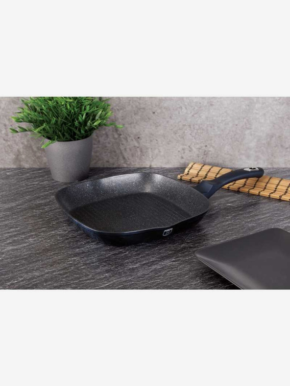 Berlingerhaus Grilovacia panvica s mramorovým povrchom 28 cm BERLINGERHAUS Metallic Line Aquamarine Edition