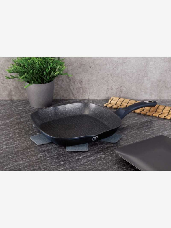 Berlingerhaus Grilovacia panvica s mramorovým povrchom 28 cm BERLINGERHAUS Metallic Line Aquamarine Edition