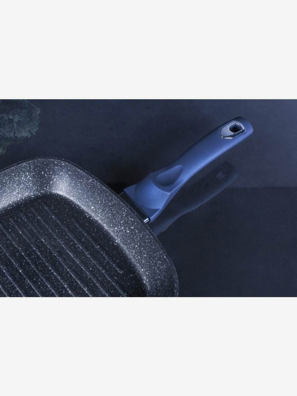 Berlingerhaus Grilovacia panvica s mramorovým povrchom 28 cm BERLINGERHAUS Metallic Line Aquamarine Edition