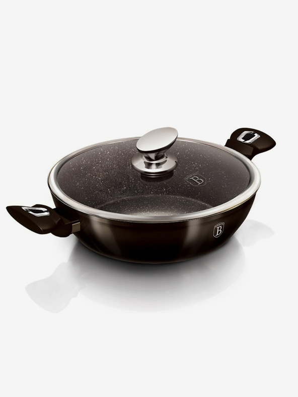 Berlingerhaus Hlboká panvica s pokrievkou 28 cm Shiny Black Collection BERLINGERHAUS