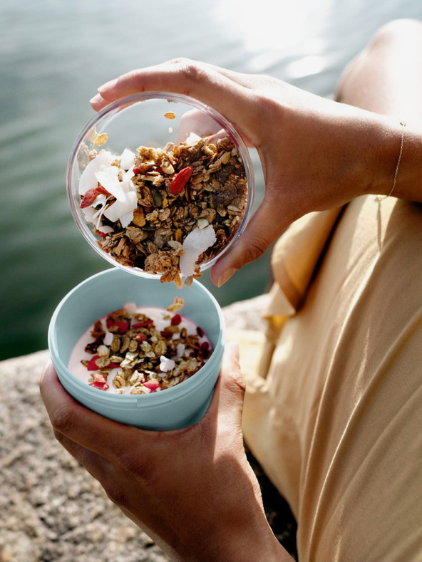 Mepal Čierna dóza na potraviny Mepal Ellipse 500 ml