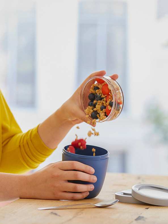 Mepal Čierna dóza na potraviny Mepal Ellipse 500 ml