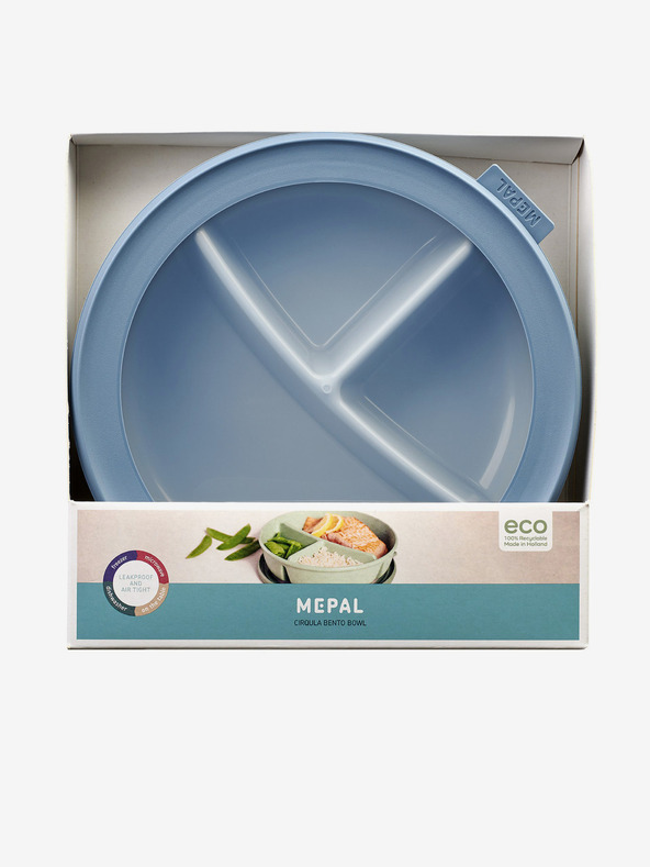 Mepal Svetlomodrá dóza na potraviny Mepal Bento miska Cirqula (250+250+500 ml)