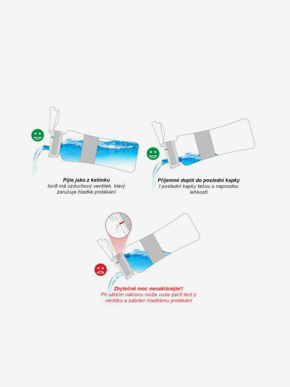 ION8 Žlto-modrá fľaša pre deti Ion8 One Touch Kids Frog Pond (400 ml)