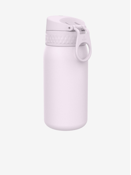 ION8 Svetlo fialová fľaša z nerezovej ocele Ion8 Leak Proof (400 ml)