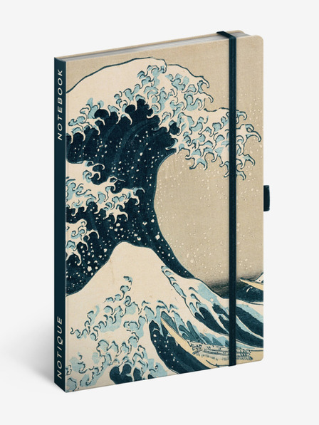 NOTIQUE NOTIQUE Poznámky Katsushika Hokusai, linajkované, 13 x 21 cm