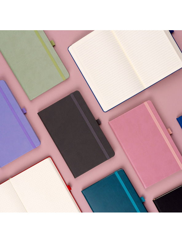 NOTIQUE NOTIQUE Notes Modré, bodkované, 13 x 21 cm