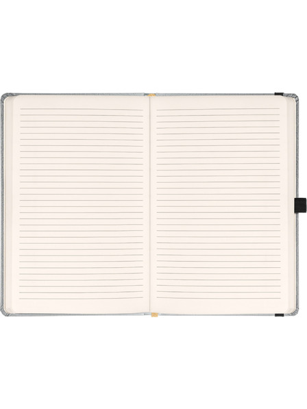 NOTIQUE NOTIQUE Notes Balacron, strieborný, s podšívkou, 15 x 21 cm