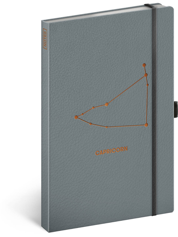 NOTIQUE NOTIQUE Poznámky Zodiak Kozorožec, linajkované, 13 x 21 cm