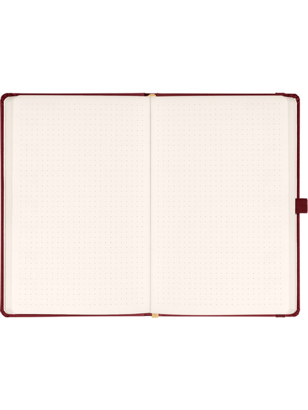 NOTIQUE NOTIQUE Notes Balacron, bordová farba, s bodkami, 15 x 21 cm