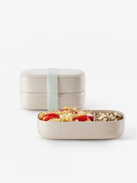 Lékué Krémový desiatový box Lékué LunchBox To Go Organic (1000 ml)