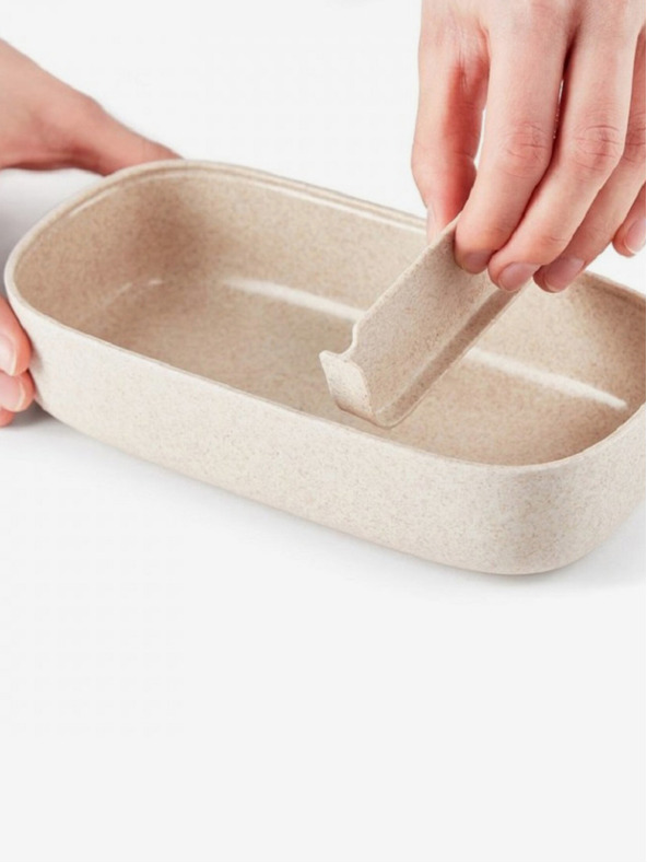 Lékué Krémový desiatový box Lékué LunchBox To Go Organic (1000 ml)