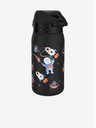 ION8 Čierna vzorkovaná nerezová fľaša Ion8 Leak Proof Space (400 ml)