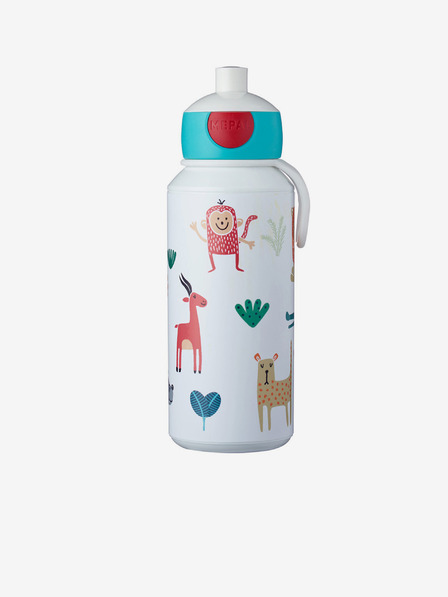 Mepal Biela vzorovaná fľaša pre deti Mepal Campus Animal Friends (400 ml)