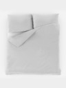 Kvalitex Saténová posteľná bielizeň s prúžkom 140x200, 70x90cm BIELA