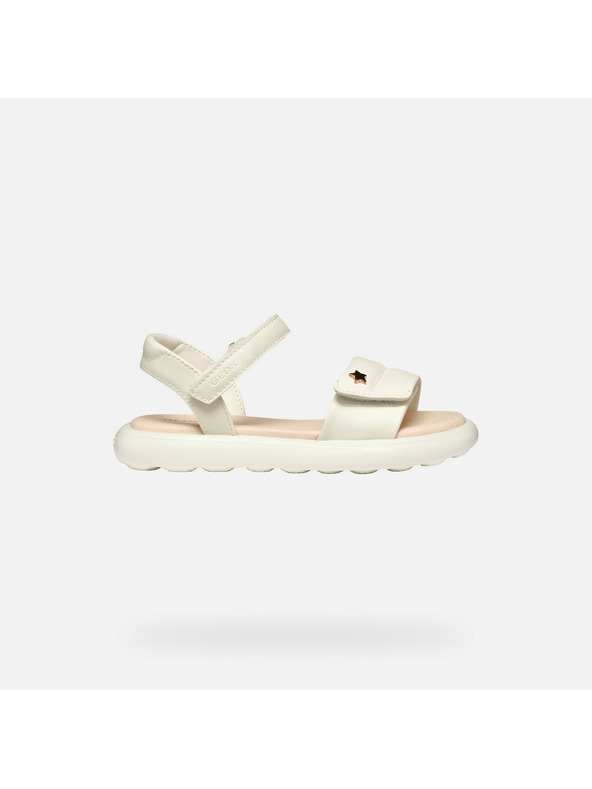 Geox Krémové dievčenské sandále Geox Puffypop