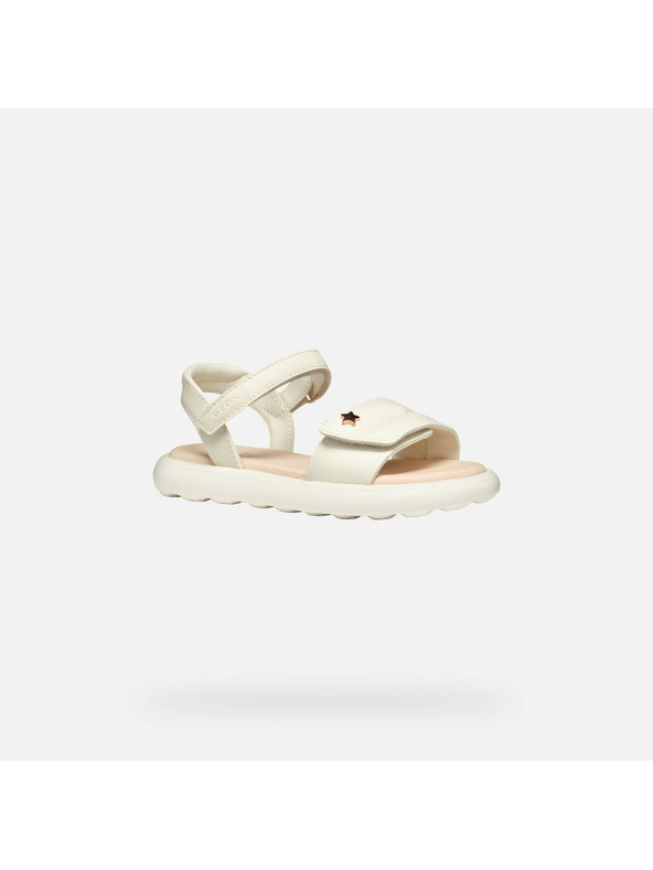 Geox Krémové dievčenské sandále Geox Puffypop