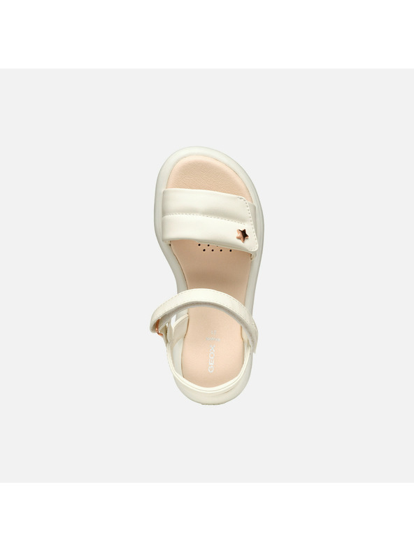 Geox Krémové dievčenské sandále Geox Puffypop