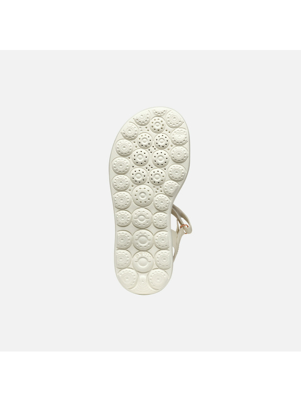 Geox Krémové dievčenské sandále Geox Puffypop