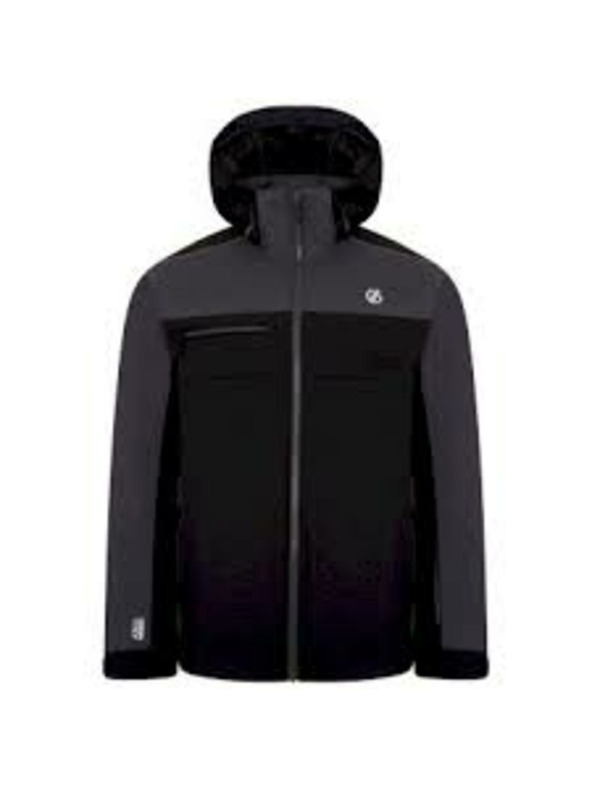 Dare 2B Sivo-čierna pánska zimná bunda s kapucňou Dare 2B Rivalise