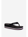 BIG STAR SHOES Dámske žabky na platforme Big Star Black Veľkosť: