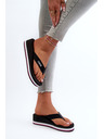 BIG STAR SHOES Dámske žabky na platforme Big Star Black Veľkosť: