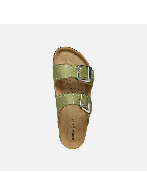 Geox Svetlo zelené dámske papuče Geox Brionia R