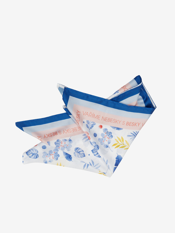 ZOOT.collab Modro-ružový dámsky kvetovaný šatka z Kolekcie BESKY by ZOOT