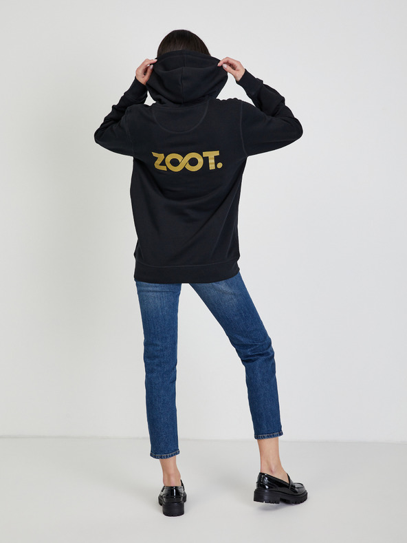 ZOOT.collab Čierna unisex mikina s kapucňou ZOOT