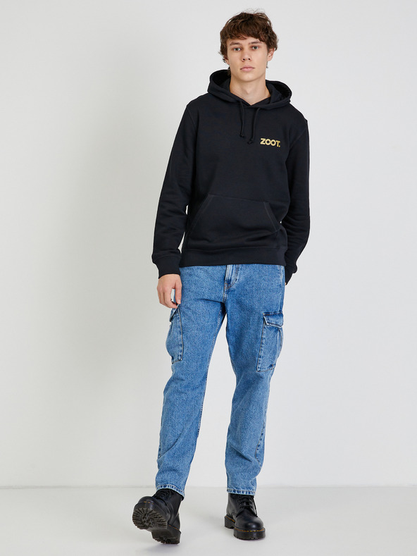 ZOOT.collab Čierna unisex mikina s kapucňou ZOOT